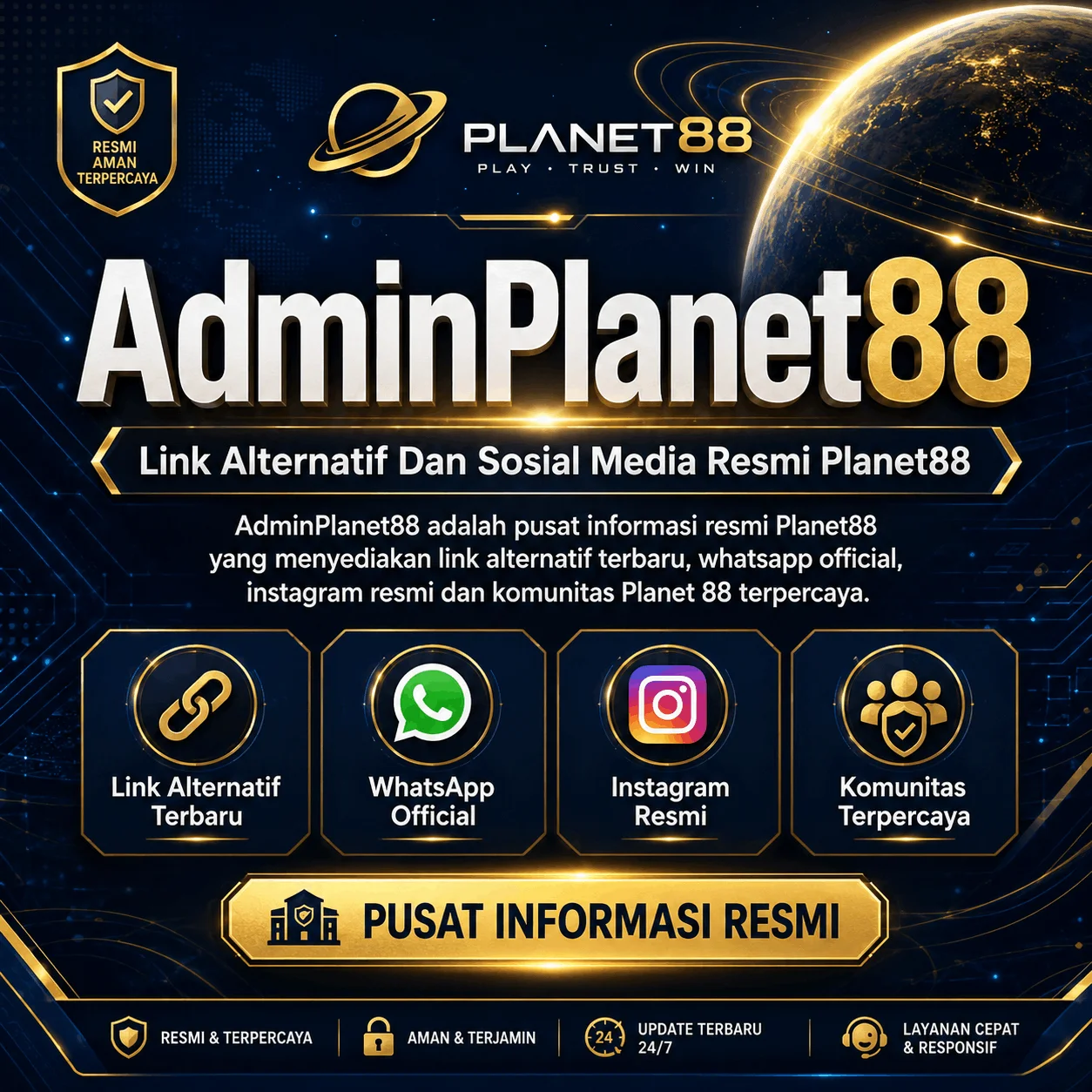 AdminPlanet88 - Link Alternatif Dan Sosial Media Resmi Planet88